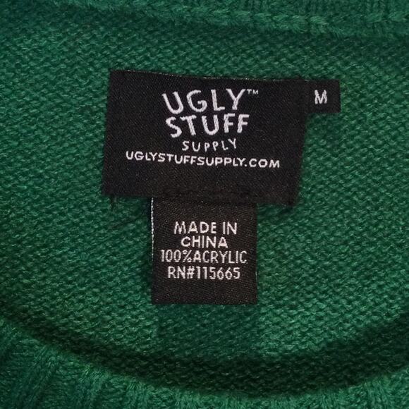 Ugly Christmas Sweater Party drinking ball themed adult medium - Picture 3 of 5